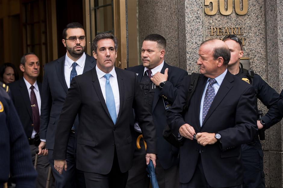 Trump's lawyer Cohen says to invoke constitutional rights in porn star case