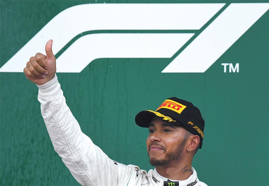 Lucky Hamilton ends F1 drought at Azerbaijan GP