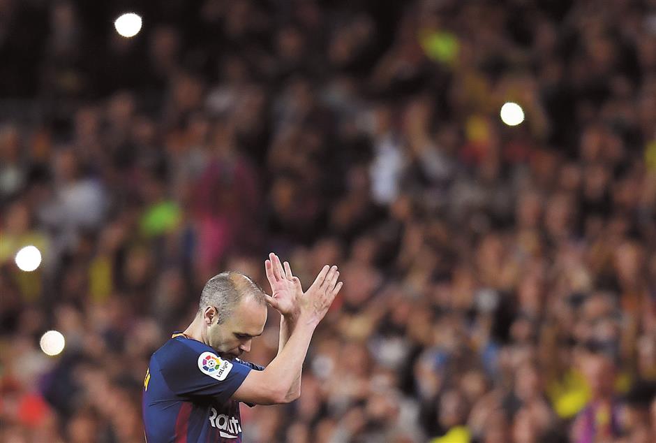 Chongqing denies move for Iniesta