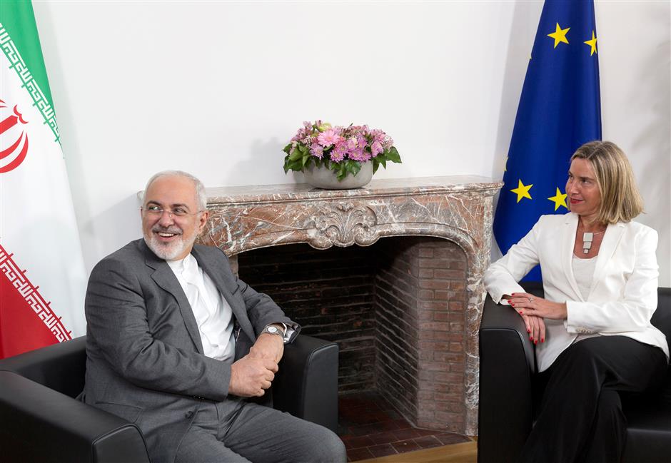 Iran upbeat on saving nuke deal as EU talks start