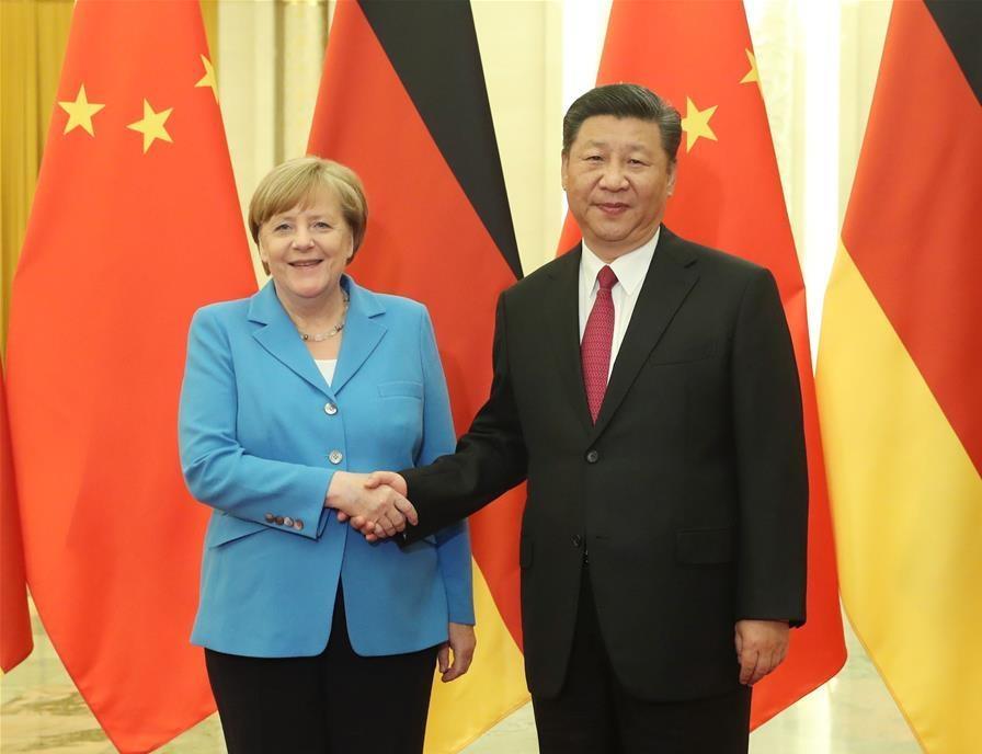 Xi meets Merkel, calls for higher-level China-Germany ties