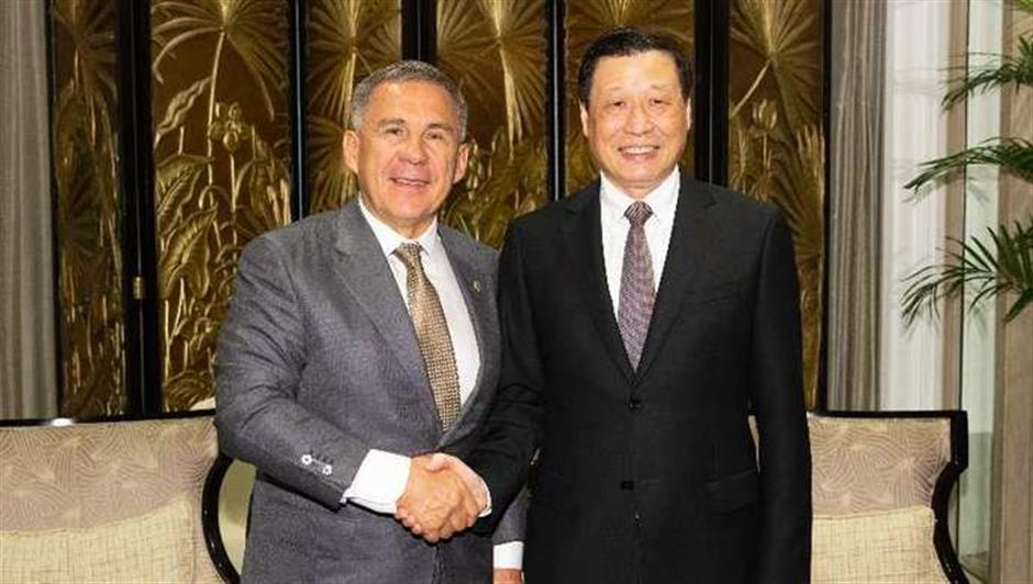 Shanghai mayor meets Russian, US and French guests separately