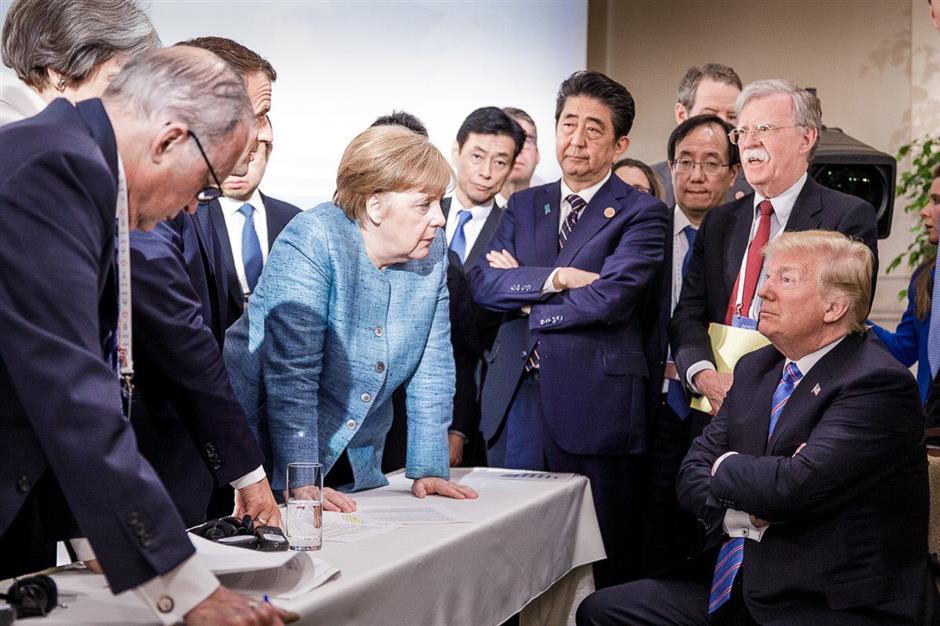 Trump G7 tweets 'sobering and depressing': Merkel