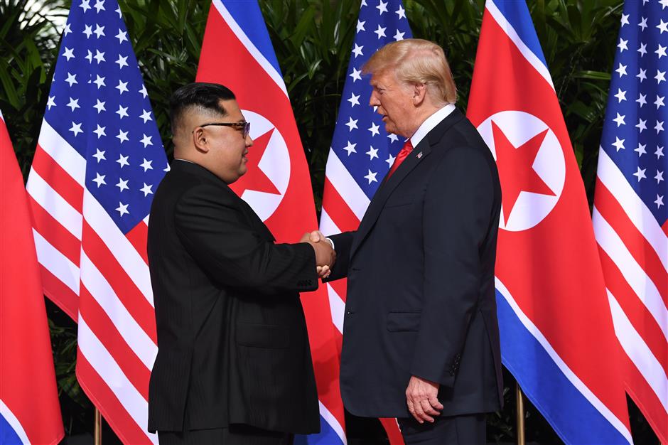 DPRK, US leaders hold historic meeting in Singapore