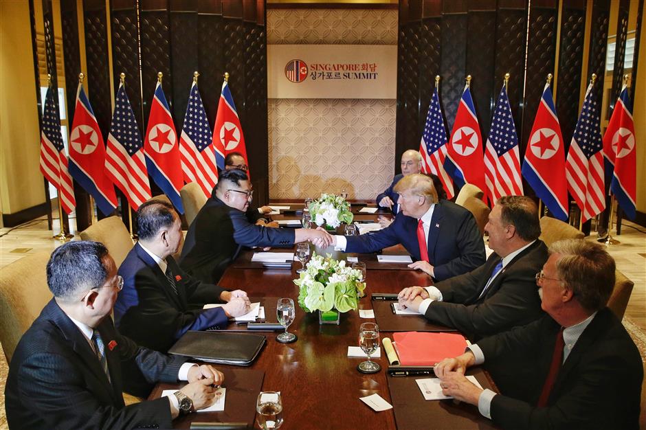 DPRK, US leaders hold historic meeting in Singapore