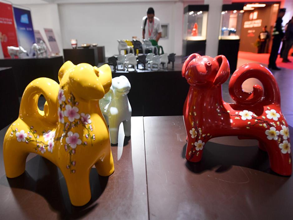 Traditional crafts on display in Shanghai