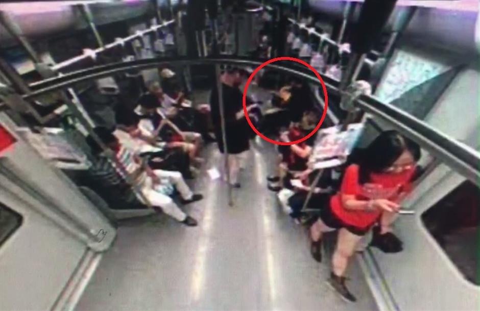 Man detained for playing with fire on Metro train