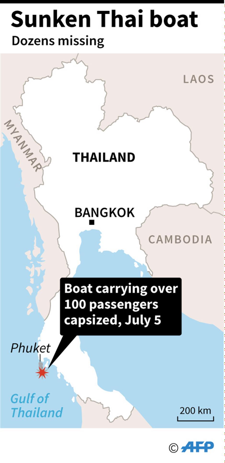 At least 33 killed, 23 still missing after boats capsize in southern Thailand