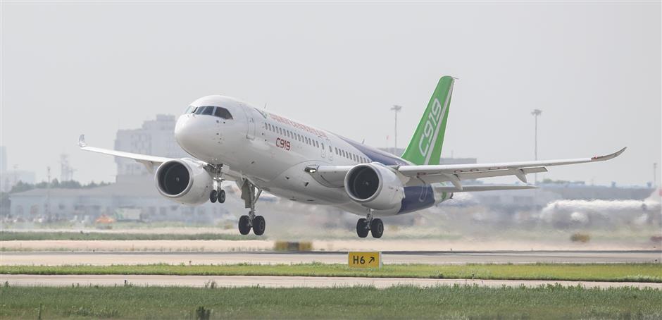 Second C919 begins intensive flying tests