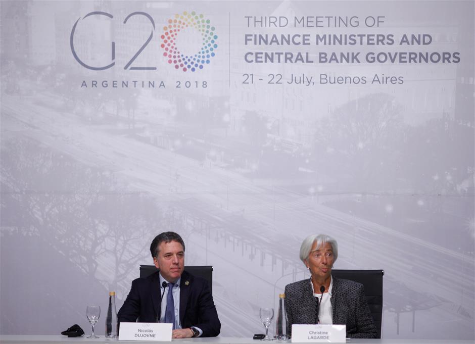 G20 calls for dialogue in an effort to ease trade tensions