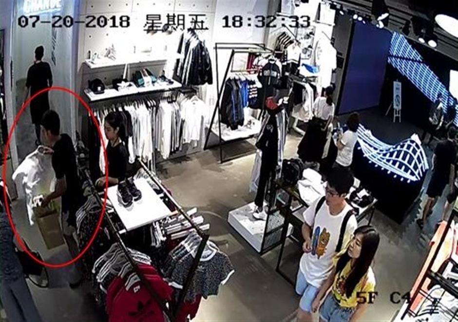 Man steals expensive sneakers from downtown stores