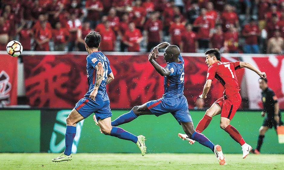 SIPG completes double over Shenhua in derby win