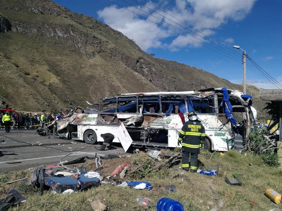 Bus crash in Ecuador kills 24