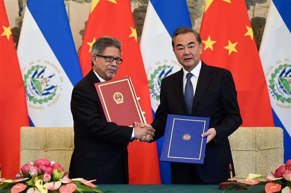 China, El Salvador establish diplomatic ties