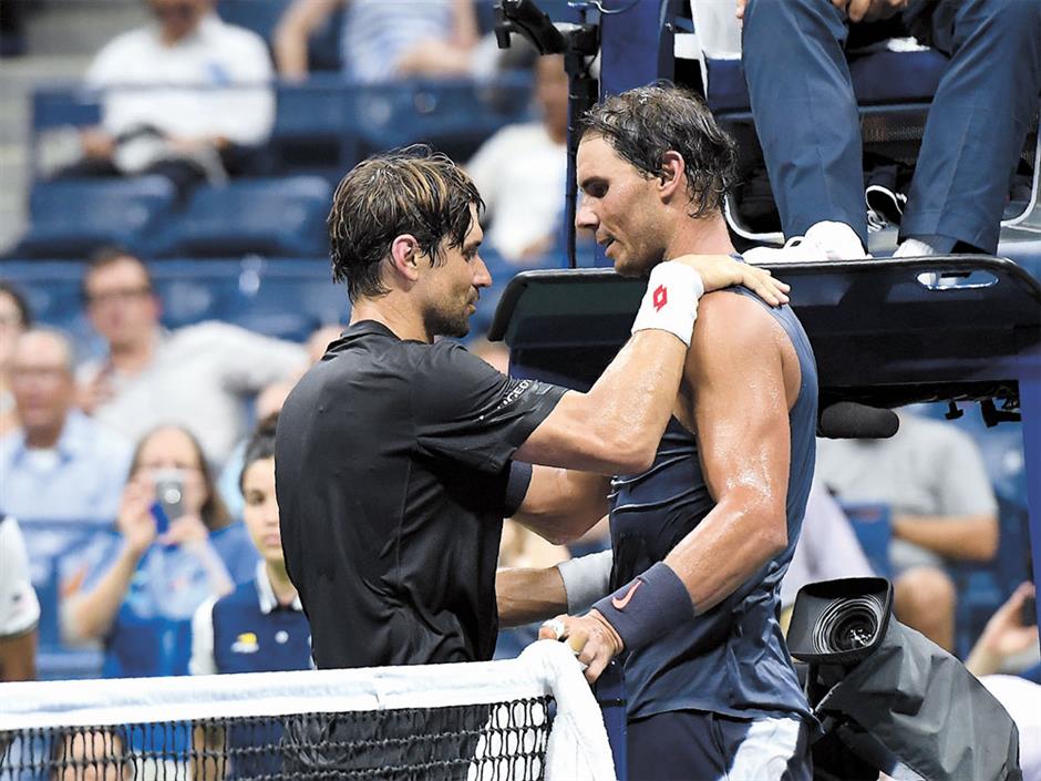 Nadal sends friend Ferrer into Slam retirement