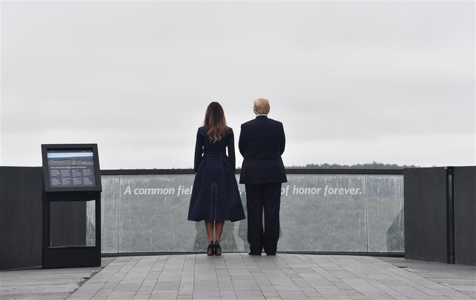 On 9/11 anniversary, Trump salutes 'heroes' of Flight 93