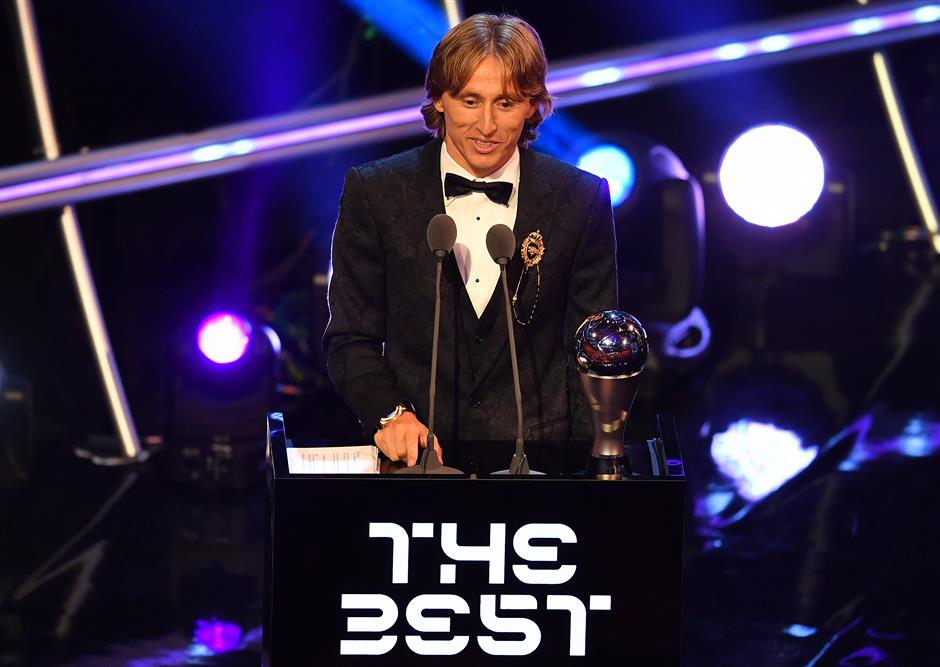 Modric named FIFA best men's player of the year