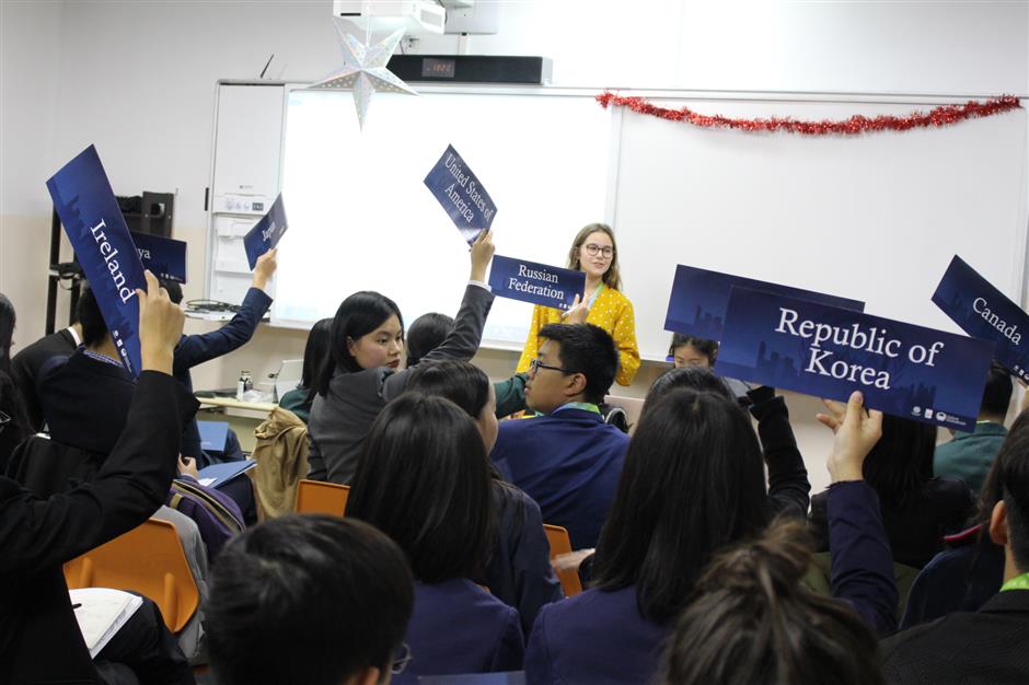 Model United Nations conference generates ideas in Shanghai