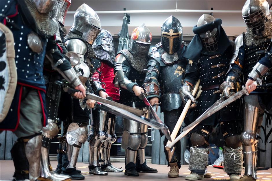 Days at the office, nights in armor