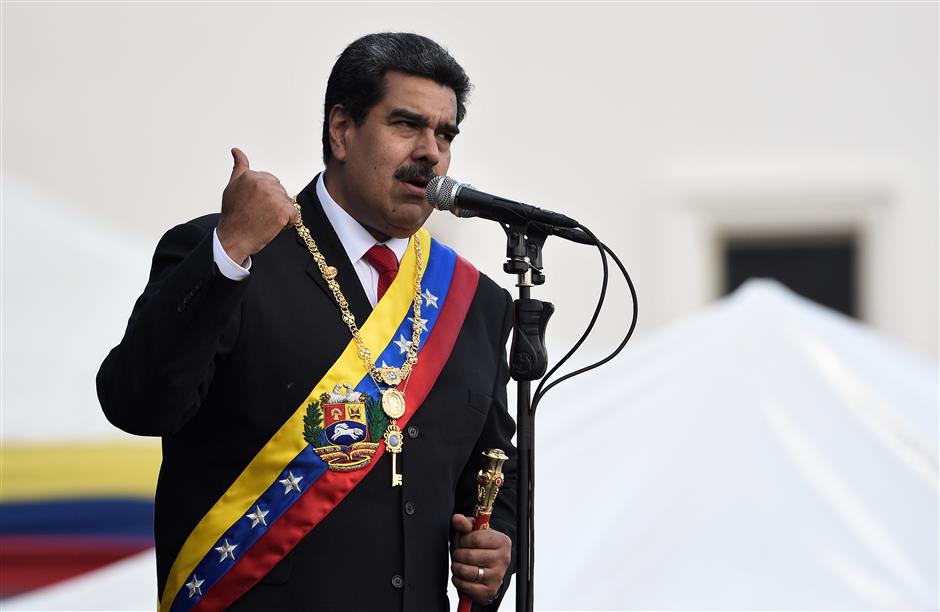 Maduro sworn in for new presidential term in Venezuela