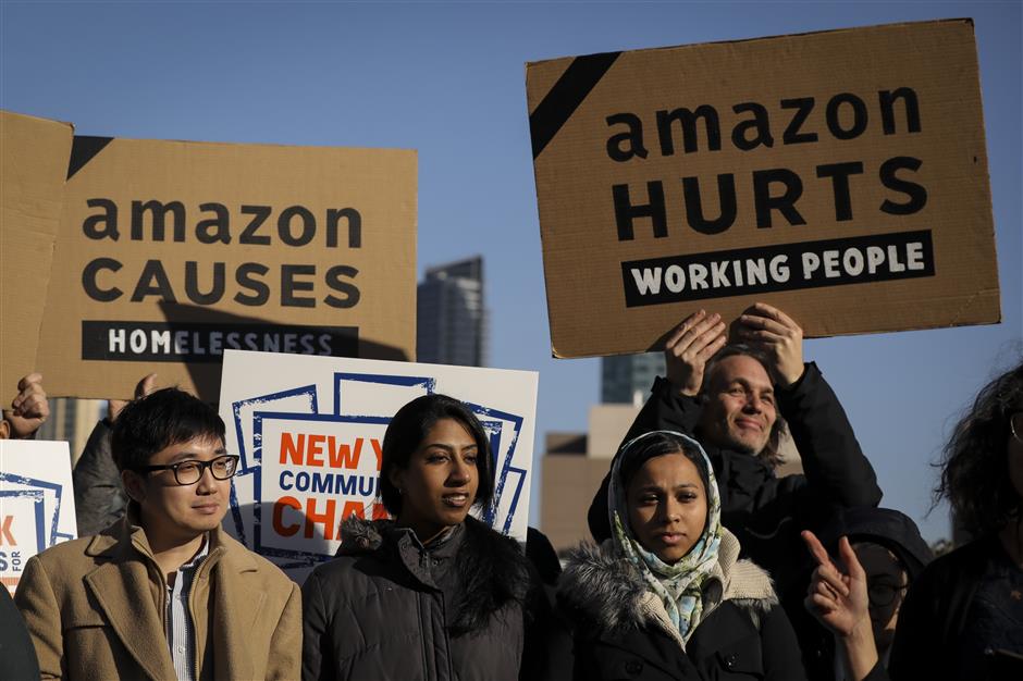 Amazon drops New York headquarters plan amid protests