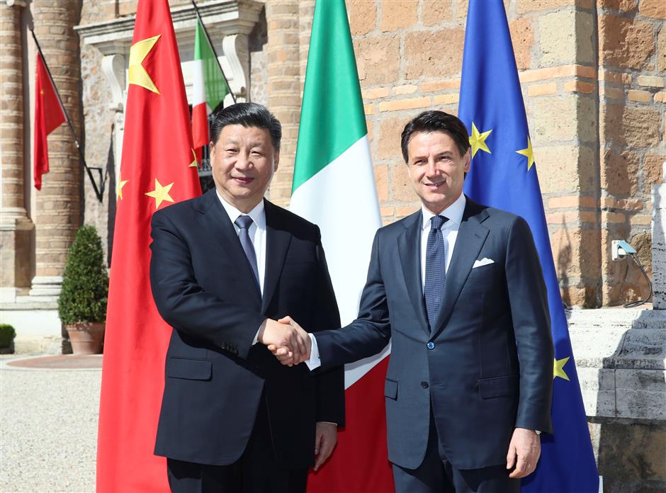 Xi, Conte hold talks on elevating China-Italy ties into new era