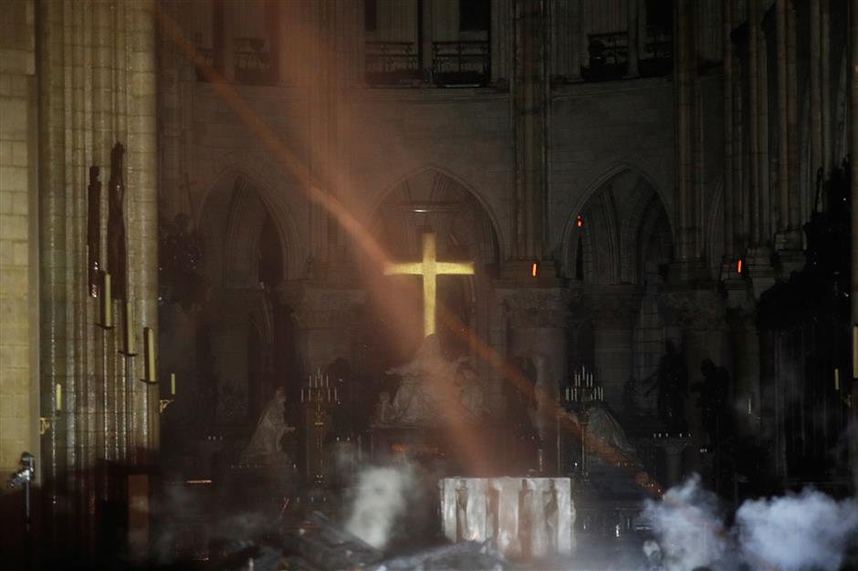 Macron vows to rebuild Notre-Dame after devastating fire