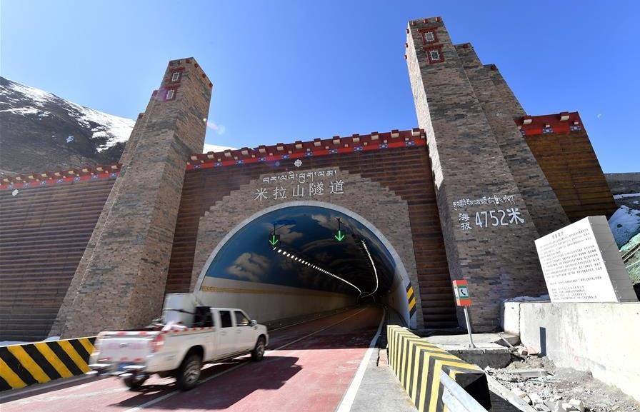 World's highest highway tunnel opens to traffic in China's Tibet