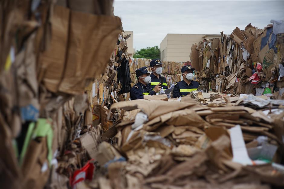 Blue is the sky as customs goes after solid waste