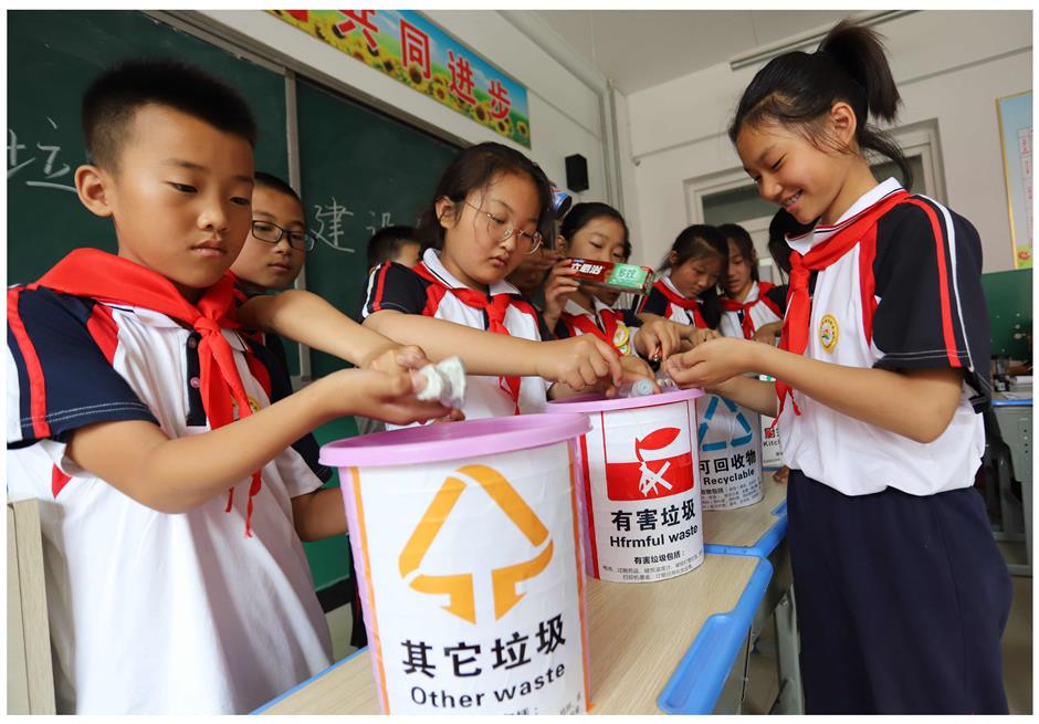 More Chinese cities to embrace household garbage sorting