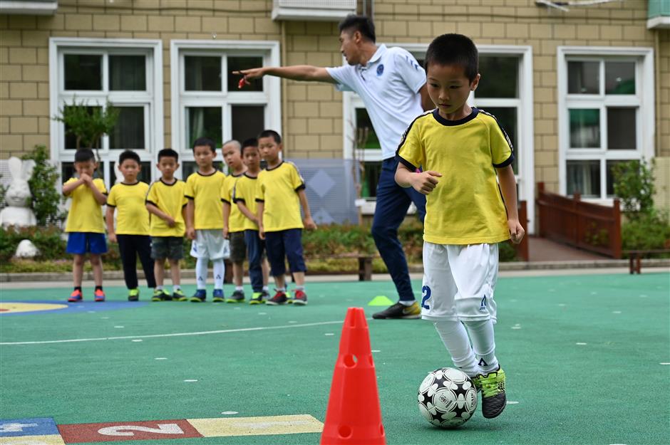 Child's play: the kindergartens driving China's football dream