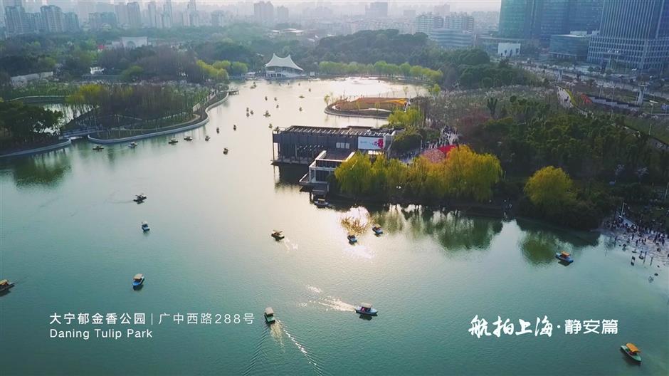 Drones reveal Jing'an beauty