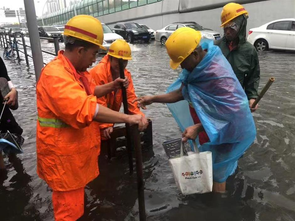 City working to clear floodwaters