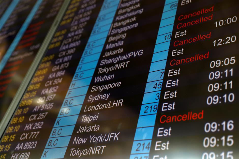 Hong Kong airport implements new security measures after nearly 1,000 flights canceled due to illegal assembly