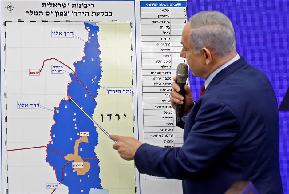 Israeli PM vows to annex occupied Jordan Valley if re-elected