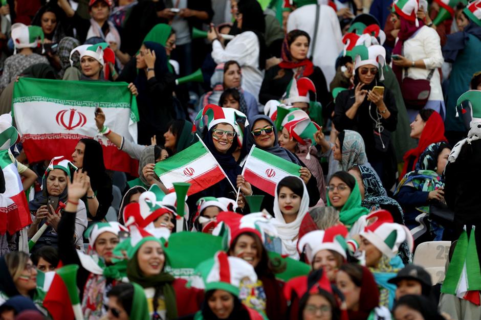 Iranian women attend first soccer match in 40 years