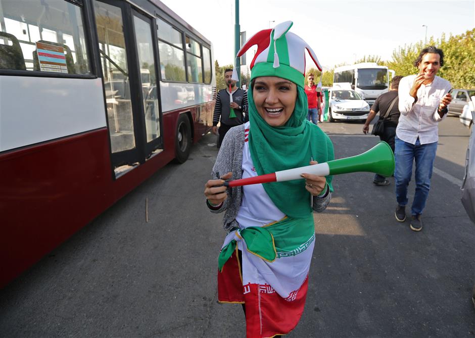 Iranian women attend first soccer match in 40 years