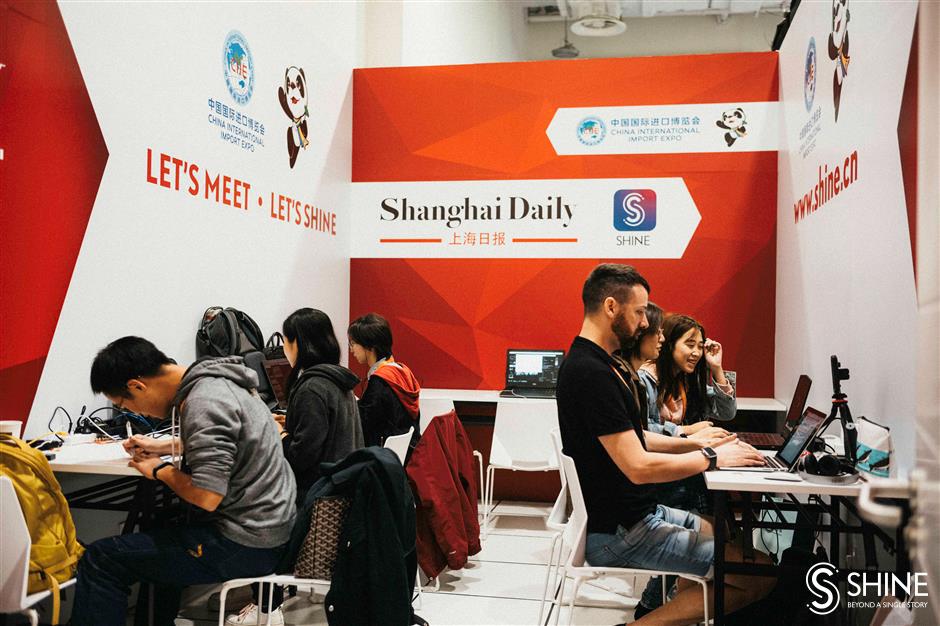 Happy Journalists' Day: day 4 of CIIE through Shanghai Daily's lens