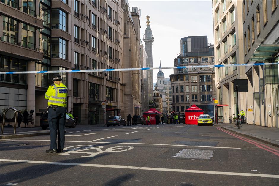 UK talks tough after terrorist tackled by tusk