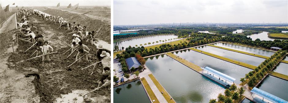 Photos past and present show how Songjiang has developed