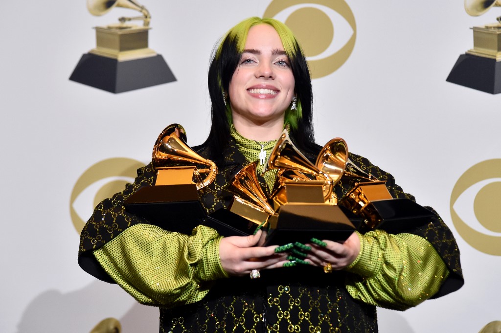 billie eilish dominates 2020 grammy awards, sweeping all four