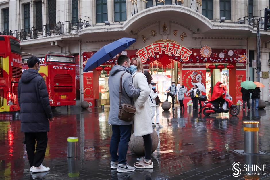 January 2020: quiet city life with masks