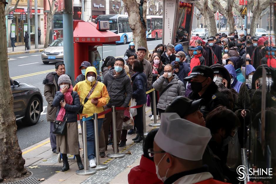 January 2020: quiet city life with masks