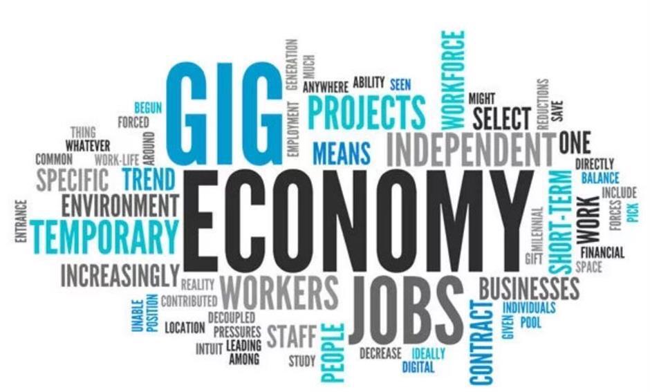 'Gig economy' lessens sting of job anxiety