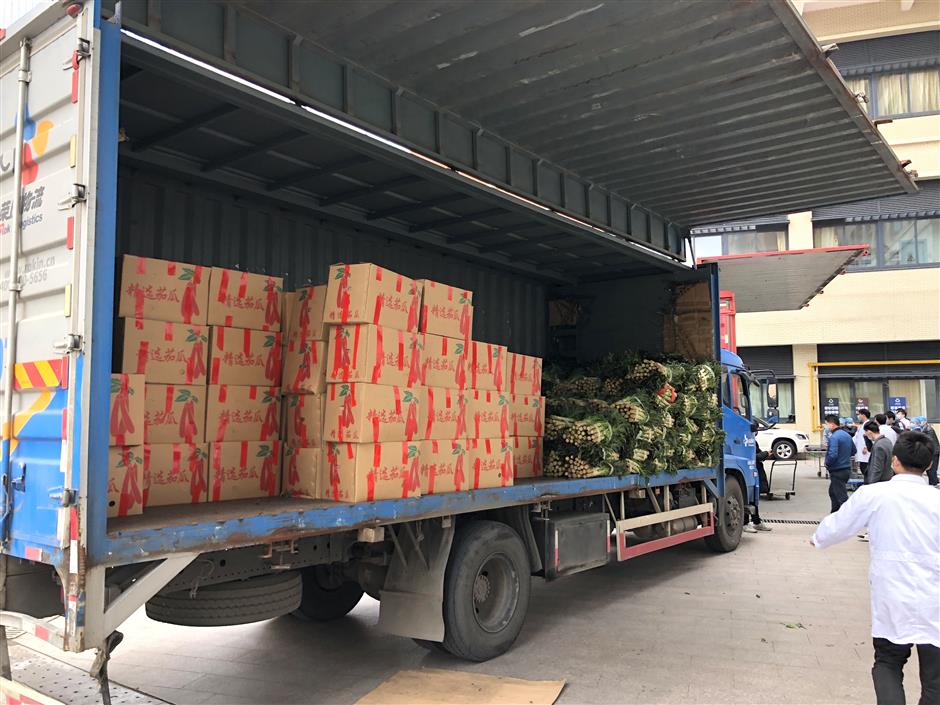 Hospitals thanked with gift of vegetables