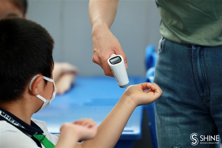 Shanghai's youngest students return to school