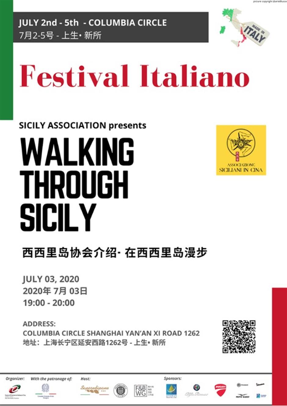 Festival Italiano, July 2nd-5th – Program of Activities