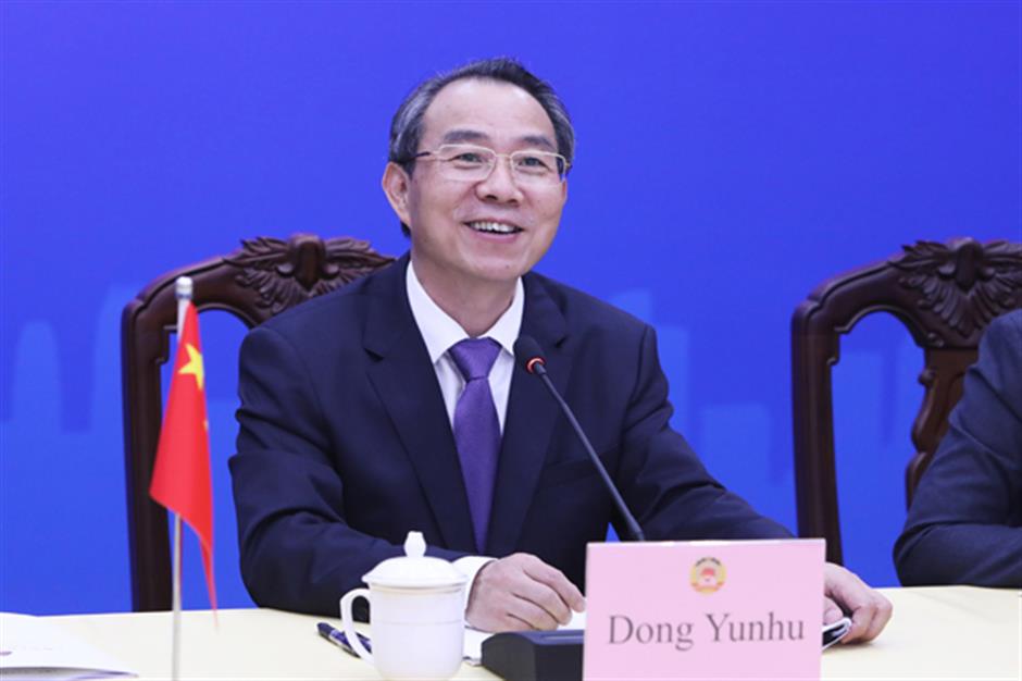Top CPPCC Shanghai official holds video conference with Milan dignitary