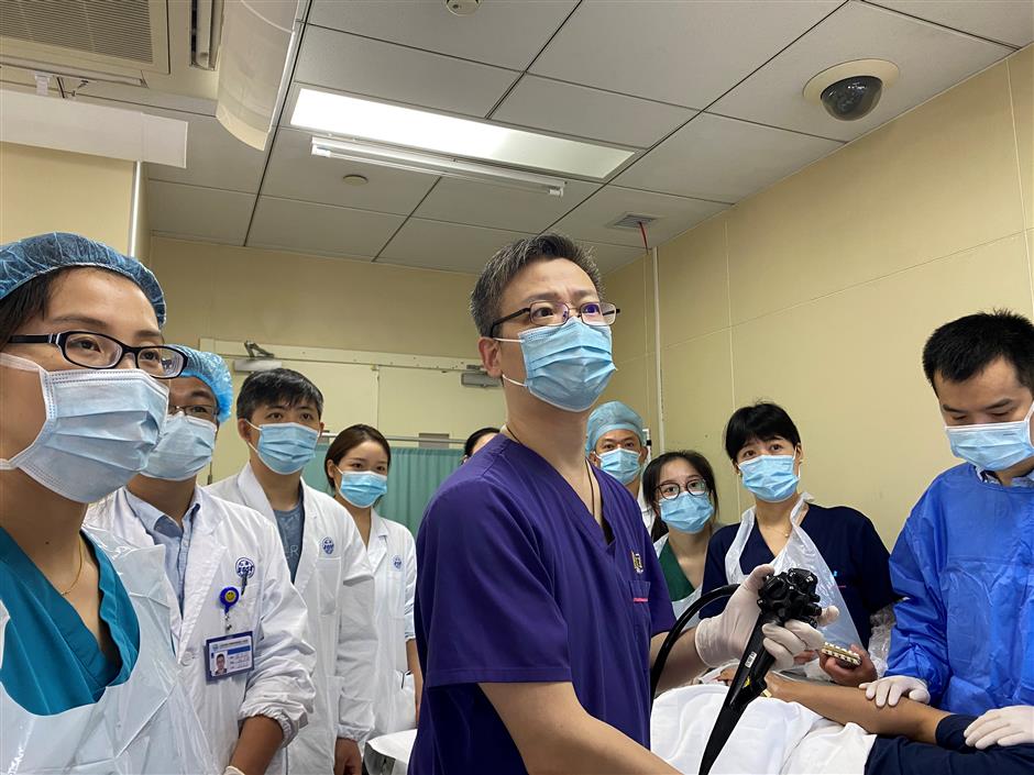 Minimally invasive surgery on intestinal tumor a success