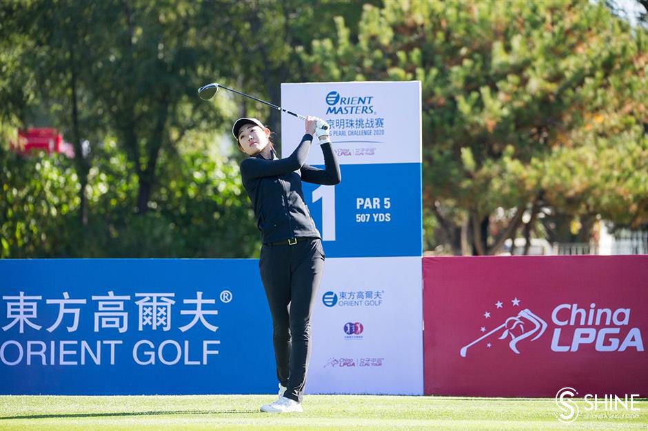 Zhang, Liu share three-shot lead in Beijing